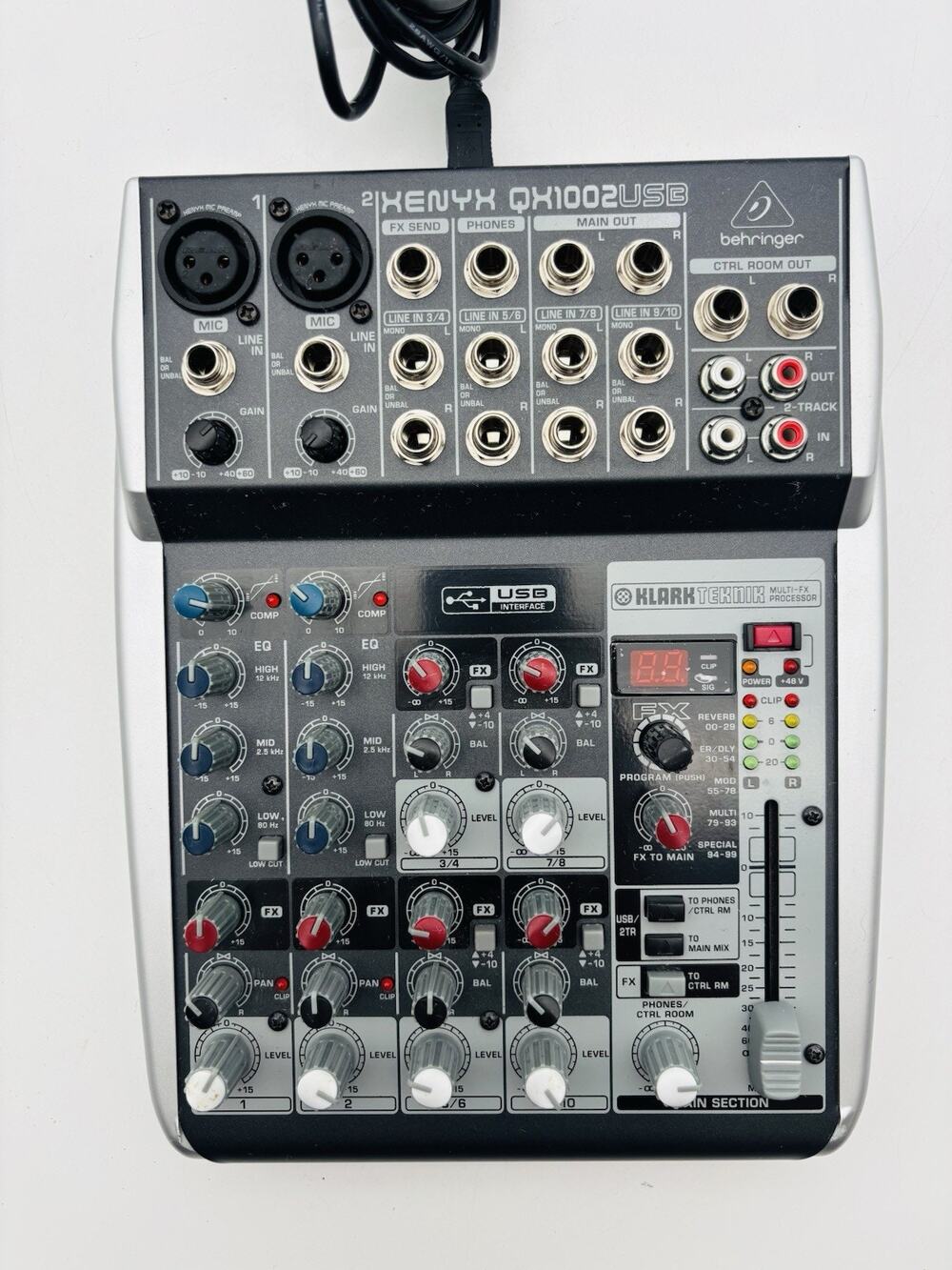 Behringer QX1002USB 10-Input 2-Bus Mixer XENYX EQ-D3A